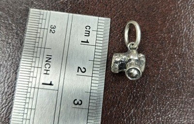 Massiver Silber 3D Kamera Charm Anhänger - Handarbeit Mexikanisch .925 von Taxco