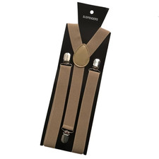 35/25/20Mm Wide Men Suspenders High Elastic Adjustable 4 Strong Clips Suspender