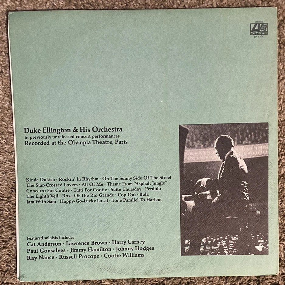 Duke Ellington - Great Paris Concert -(2LP) Atlantic SD2-304 LP Vinyl - EX - Image 2 of 4
