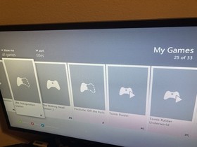 Microsoft Xbox 360 E 250GB Game Console Bundle. Comes W/ 4 Controllers & 5 Games