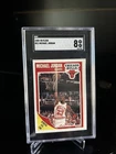 1989-90 Fleer Michael Jordan #21 Chicago Bulls SGC 8 Graded Basketball Card
