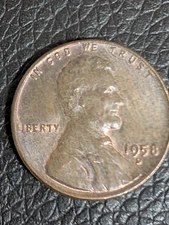 1958 D Penny, DDO, DDR, Variety, RPM, "L" Up Rim, WEIGHT  3.11 g. Pretty Color! 