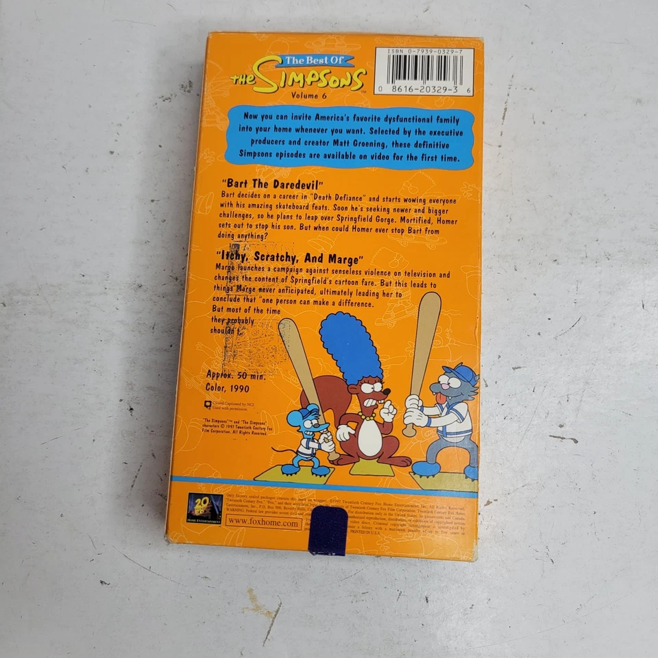 The Best of the Simpsons VHS, 1997 Volume 6 - Image 2 of 3