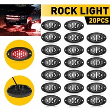 20x Red Led Rock Light Underbody Kit Glow Neon Lamp Universal Fit Jeep Truck Suv 20x Red Led Rock Light Underbody Kit Glow Neon Lamp Universal Fit Jeep Truck Suv