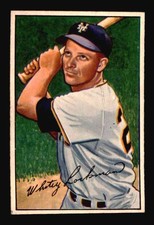 1952 Bowman #38 Whitey Lockman - NM