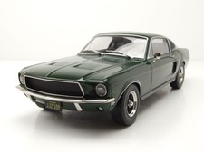 Modellino auto Ford Mustang GT Fastback 1968 verde metallizzato Bullitt scala 1:18 KK