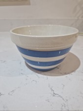 T.G Green Cornishware Blue & White Striped Mixing/Pudding Bowl