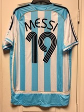BNWT MESSI #19 Argentina World Cup 2006 Reissue Home Replica Jersey Extra Large