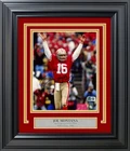 Joe Montana Signed Framed 8x10 Photo San Francisco 49ers Beckett
