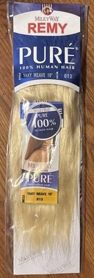 Milky Way PURE SPECIAL COLOR Human Hair Weave Extension Yaky_10''_#613