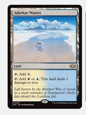 Adarkar Wastes | MTG Tarkir Dragonstorm TDC | Rare | Pain Land | NEW NM