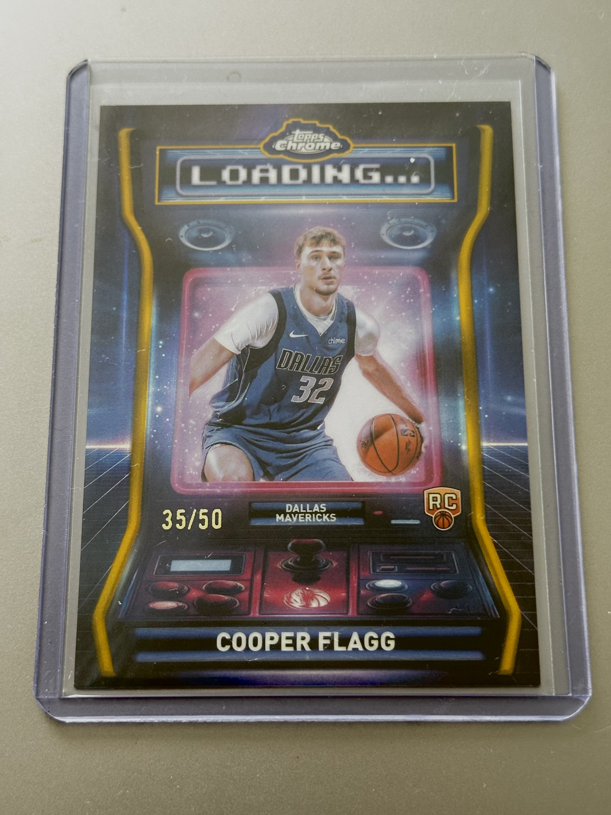 2025-2026 Nba topps chrome Loading LD-11 Cooper Flagg Gold Refractor RC /50