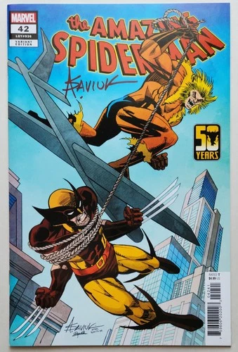 Amazing Spiderman #42d/936 Autographed by Alex Saviuk Marvel Comics 24 Wolverine