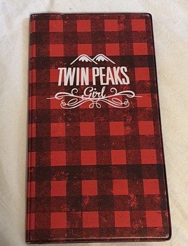 Twin Peaks Girl Restaurant Bar Server Book Wallet Bill Check Presenter Hooters