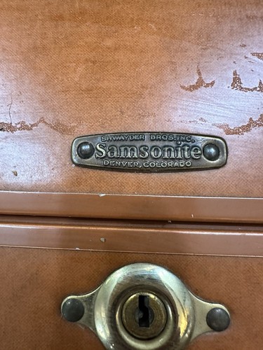 Vintage 1940's 5 piece Samsonite Luggage set - Picture 8 of 9