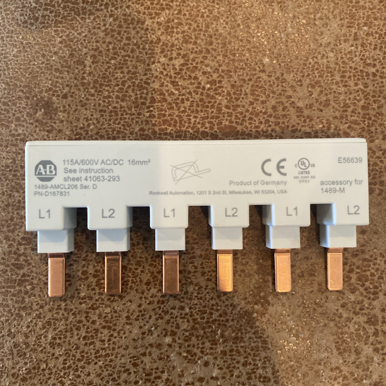 NEW Allen Bradley 1489-AMCL206 Busbars