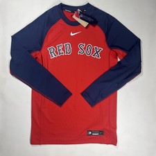 Nike Authentic Collection Boston Red Sox Long Sleeve Raglan Shirt Medium NWT