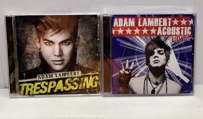 Adam Lambert CD Lot Of 2 Trespassing (16 Track Japan)& Acoustic Live! Idol Queen