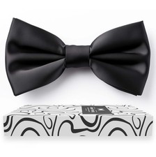 Adam Young Men's Bow Ties Pre-Tied Style Formal Satin Classic Bowtie for Tuxe...