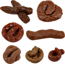 Chivao 7 Pieces Fake Poo Realistic Fake Turd Prank Lifelike Poo Toy Gags and Pra