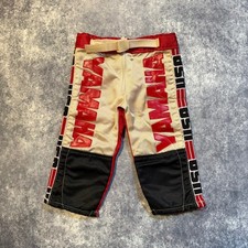 Vintage Yamaha USA Kids Motocross Racing Pants Red White Toddler 12-24 mos