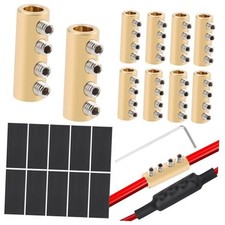10Pack 6 AWG Gauge Wire Connector Nut Kit,80A Splicing Quick Wiring Terminal