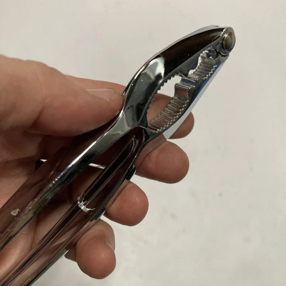 Nut Lobster Crab Claw Seafood Cracker 6" Sturdy Chrome Metal Winco #248 - Image 3 of 4