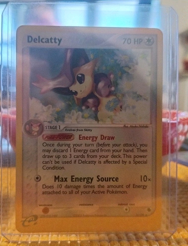 Pokémon TCG Delcatty EX Ruby Sapphire Holo Card 5/109 Reverse Holo Near Mint