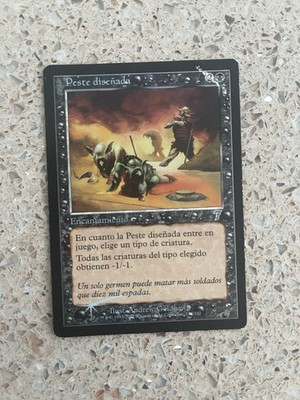 Engineered Plague Seventh Edition 7 Ed Foil Misprint Top Right mtg ESP Error