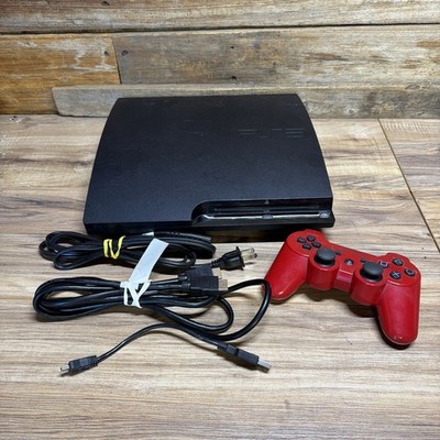 Sony PlayStation 3 PS3 Slim Console 320GB (3001B) w/Controller & Cables Working!