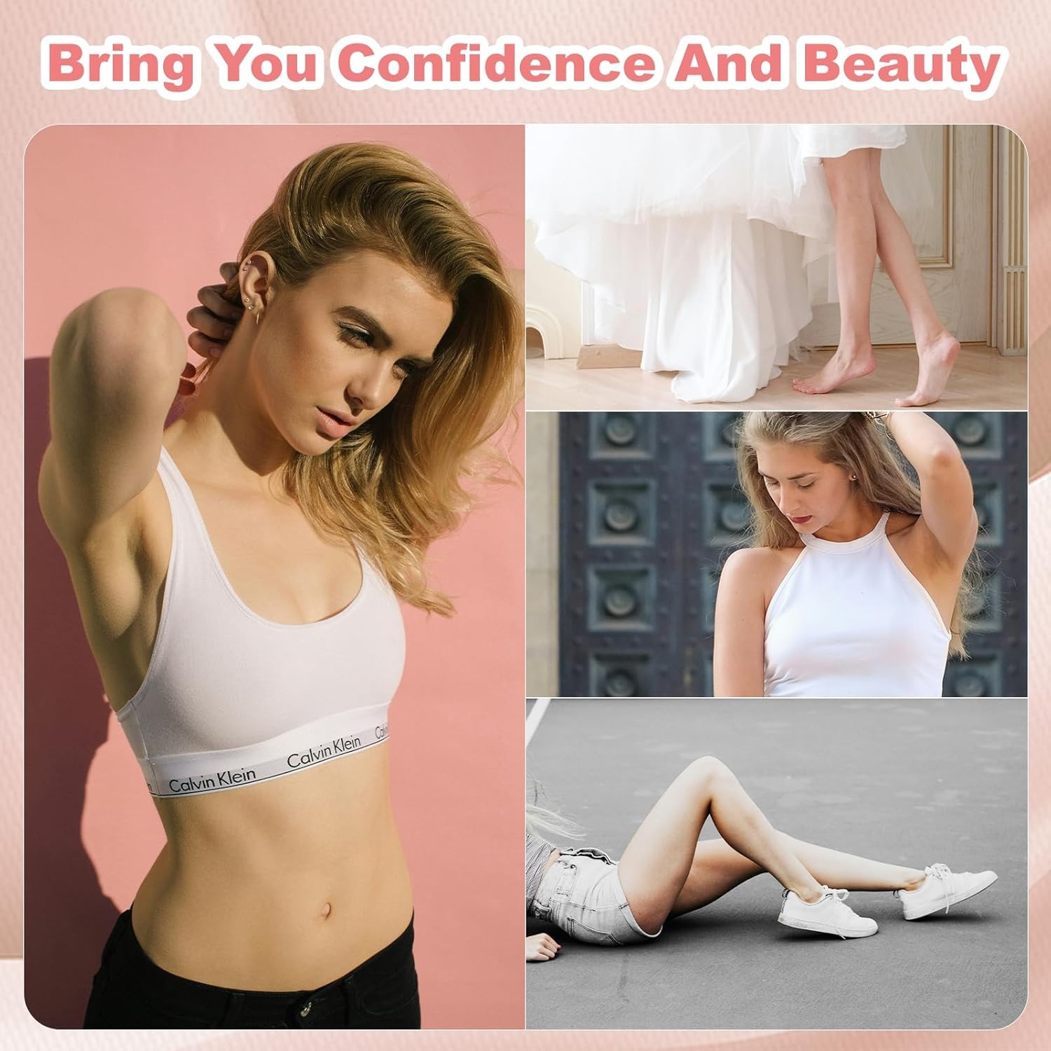 80 Pcs Wax Strips - Facial Hair Removal for Women, Waxing Strips Body Hair Remov