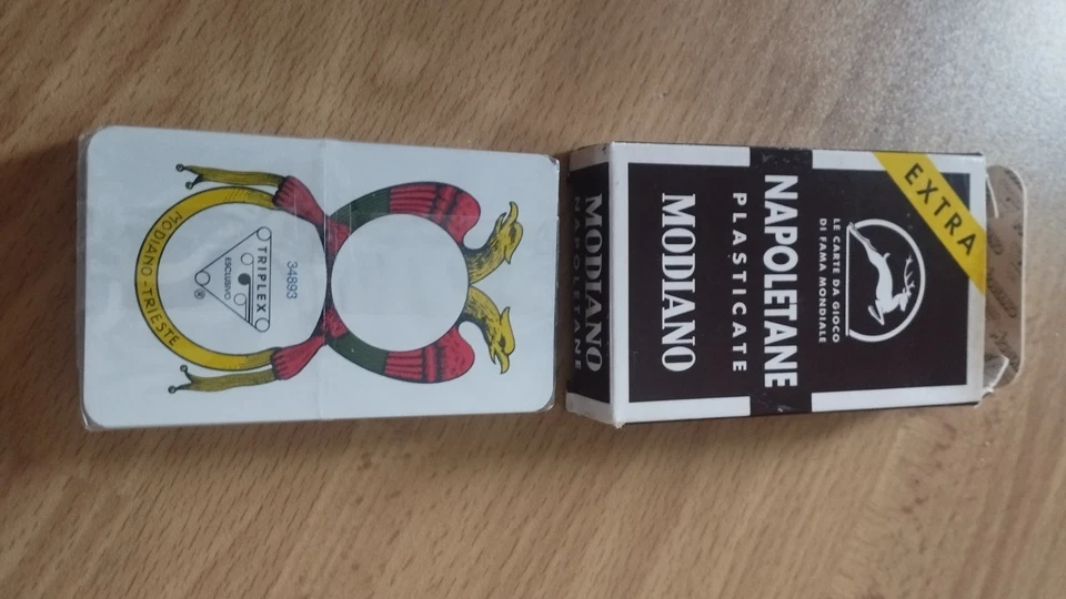 Carte Napoletane  Modiano EXTRA 97/38 in TRIPLEX VECCHIA PRODUZIONE, INTROVABILI - Immagine 2 di 4