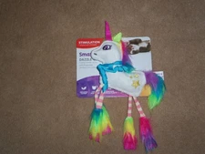 New, SMARTYKAT CAT TOYS DAZZLE UNICORN, CATNIP CRINKLE CAT TOY