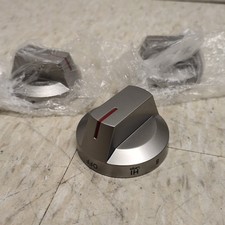 New 3 PCS DG94-03500A/Z Burner Stove Oven Knobs Fit Samsung DG94-03950A Silver