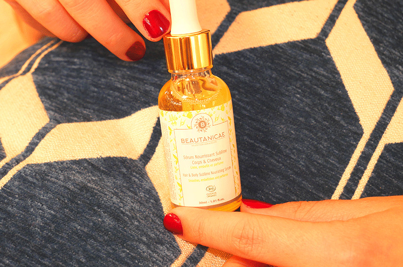 Sérum corps et cheveux nourrissant Beautanicae contre la peau sèche et les pointes abîmées