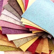 23 Felt Sheets - 6X12 inch Heathered Collection - Made in USA - Merino Wool Blen