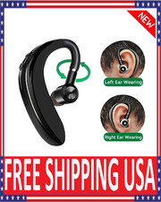 Bluetooth 5.4 Ear Hook Wireless Headset with Mic 180 Rotatable Adjustable L/R
