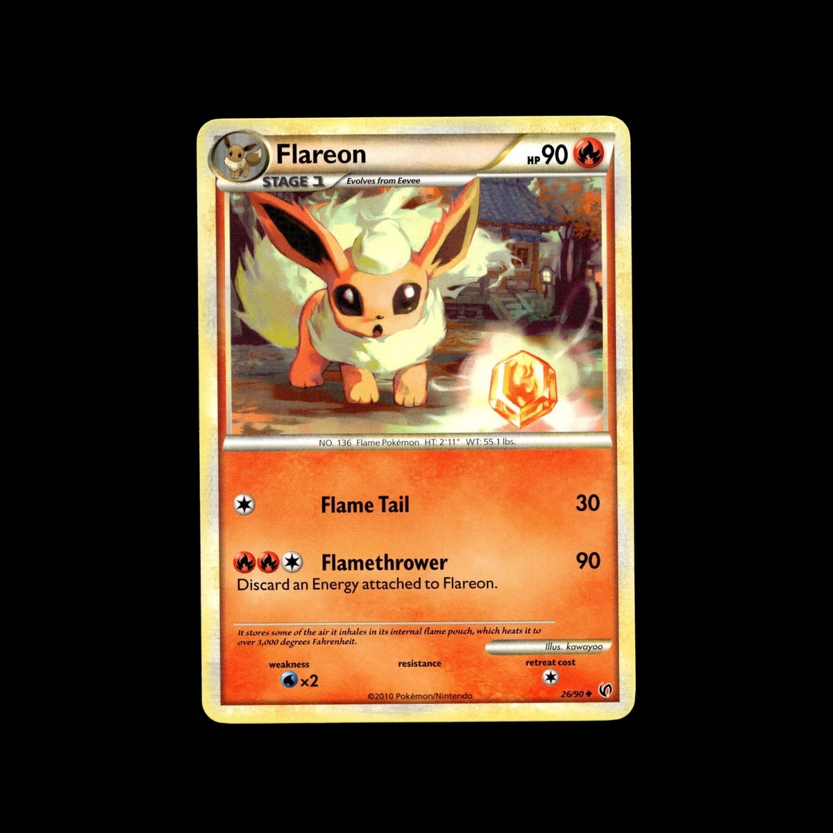 pokemon platinum base set card list Flareon Jungle 19/64 CGC 7.5 main image 1