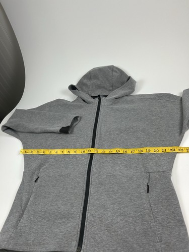 Athleta WMNS SZ L Gray Full Zip Up Modern Life Hoodie Jacket Women's Pockets - Picture 4 of 7