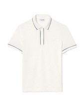 Lacoste Men's Regular Fit Paris Stretch Piqu  Polo in White PH8184-51 70V