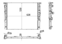 MotorküHler WasserküHler Premium Line Mahle Cr 2196 000P FüR Bmw 7Er G11 G12 760
