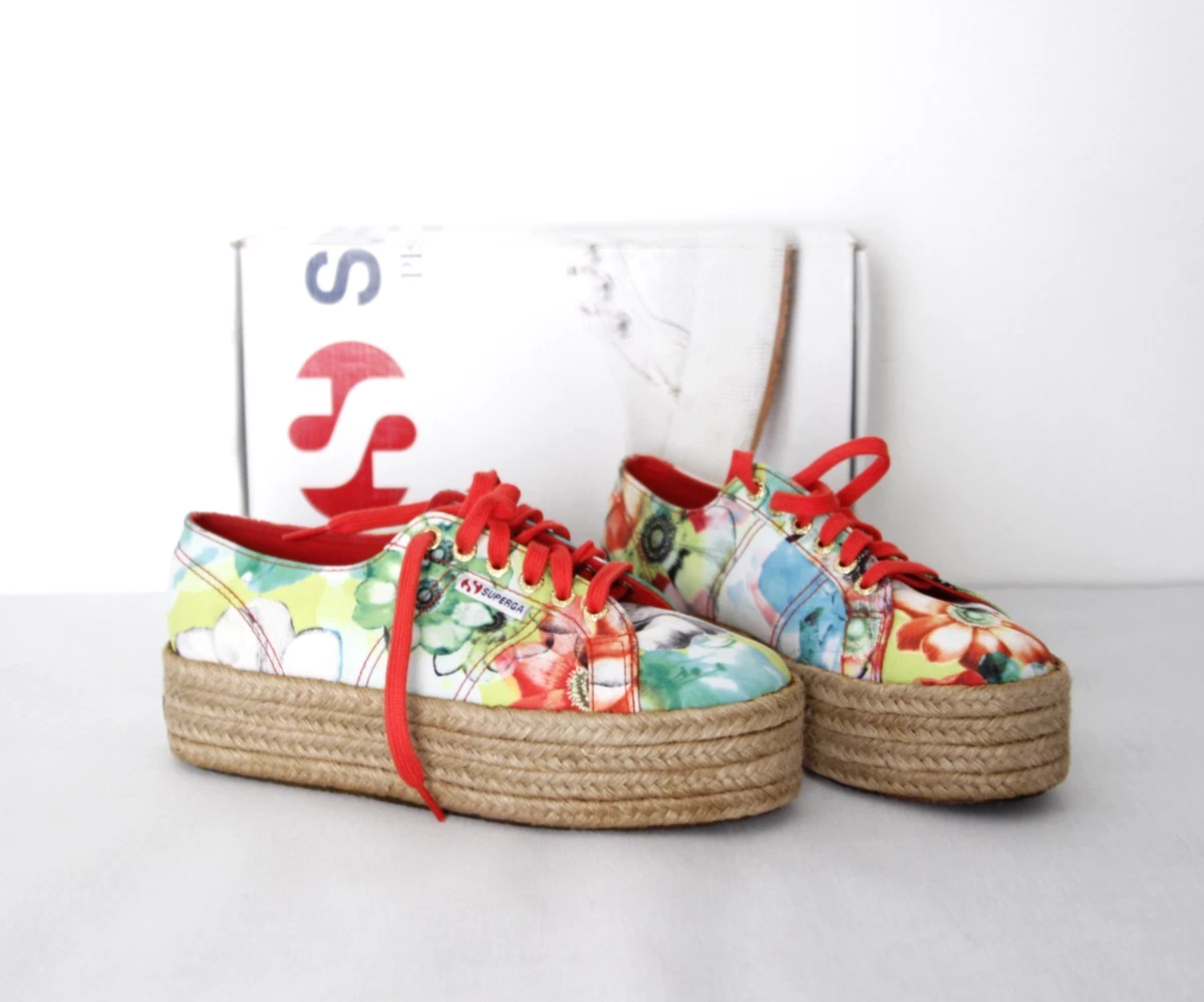 Qihuyi Sneakers in Rete Traspirante con Ricamo Floreale, Scarpe da Ginnastica con Zeppa, Slip On Shoes Scarpe Casual in Maglia di Pizzo Primaverile Traspirante