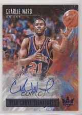 2018-19 Panini Court Kings High Signatures Sapphire 22/25 Charlie Ward Auto k1f