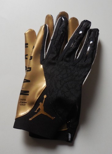 Nike Jordan Vapor Knit 4.0 Fußballhandschuhe Herren schwarz/metallic gold 2XL