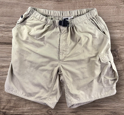 The North Face Cargo Shorts Mens Med Beige Utility Belted Hiking Outdoor Safari