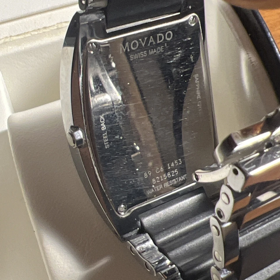 reloj movado hombre usado 89 C6 1453 hecho en Suiza Foto 2 de 4