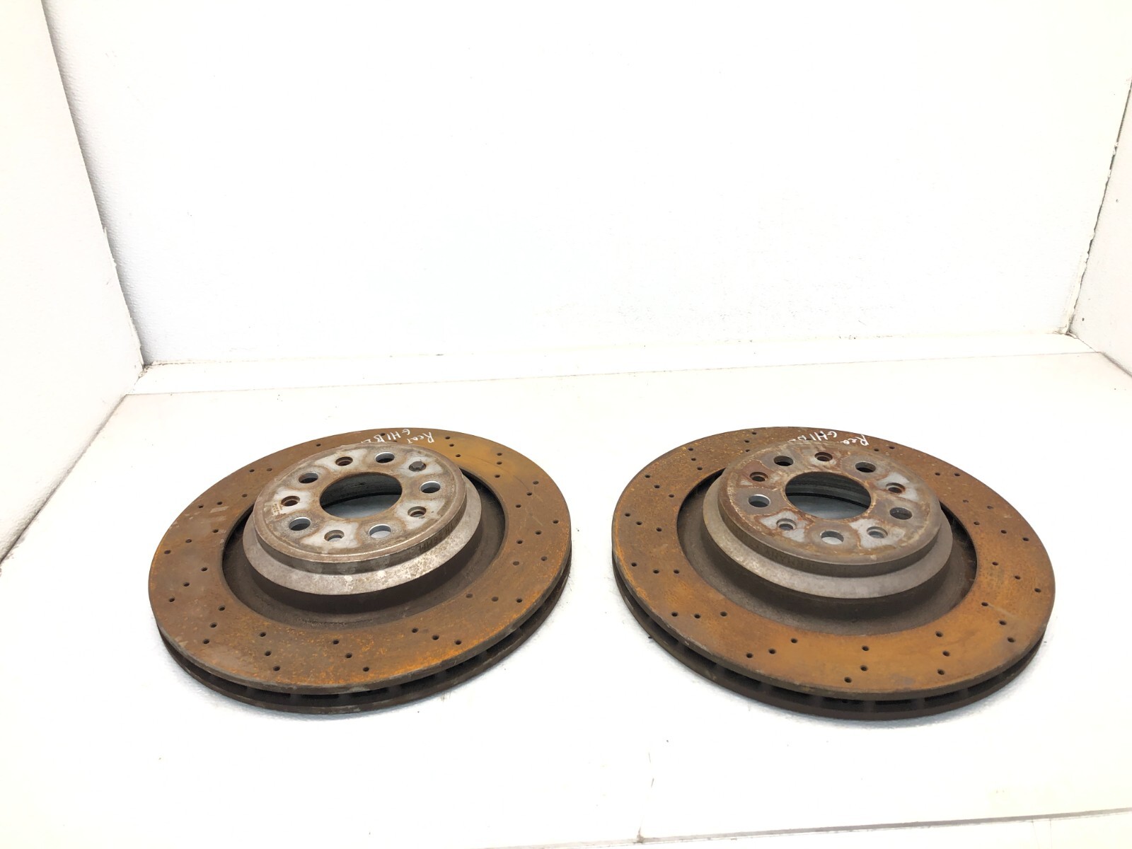 2014-2024 MASERATI GHIBLI S QUATTROPORTE REAR BRAKE DISC ROTOR SET X2 OEM