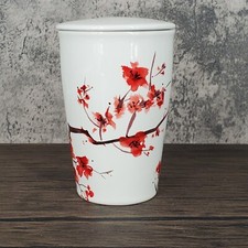 Bellissimo infusore da tè in ceramica fiori di ciliegio Forte Kati tazza 5,25' con coperchio