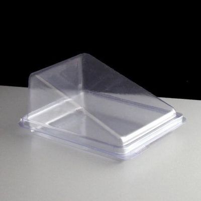 QUALITÄT Klar Kuchen Scheibe Aufbewahrung Keil Box Behälter Klappdeckel Feinkost Bäckerei