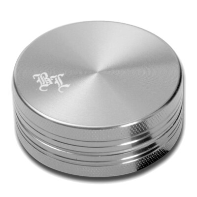 Black Leaf - CNC Aluminium Grinder anodisiert - 2-tlg. Ø 40 mm   10 Farben